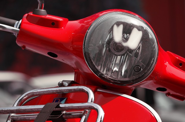 červená vespa